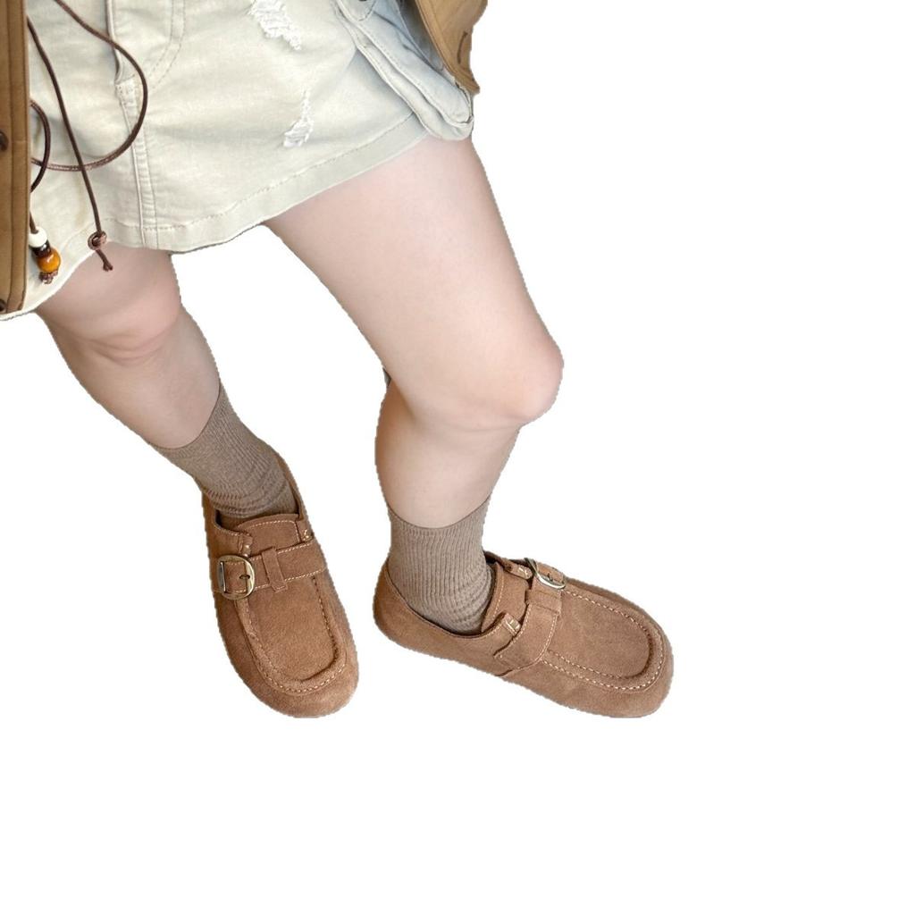 Ретро замшевые туфли на платформе Boken женские 25 осень новые мягкие туфли-бини на мягкой подошве французские высококлассные повседневные туфли-бини