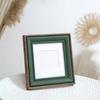 Современная скандинавская квадратная фоторамка со структурой из ДВП и органическим стеклом для улучшения настенных фотовитрин в различных комнатах