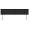 VidaXL Headboard with Ears Black 203x16x78-88 Cm Faux Leather3118876