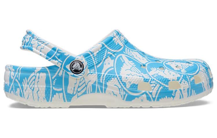 Crocs Классические кроксы с принтом 'Duke' 'Сине-белые' 210003-4OX