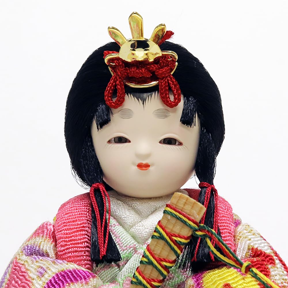 Hina Kimekomi Kotohoki Full Set with Display Round Folding and Doll, Doll, Kanna, Stand, Tray, Screen, Accessories, Natural, KTH-3201A-S2