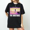 The Substance Body Horror TShirt Cult Psychological Cinema Tee Shirt Graphic Short Sleeve Shirt Unisex Unisex Women AllSeason