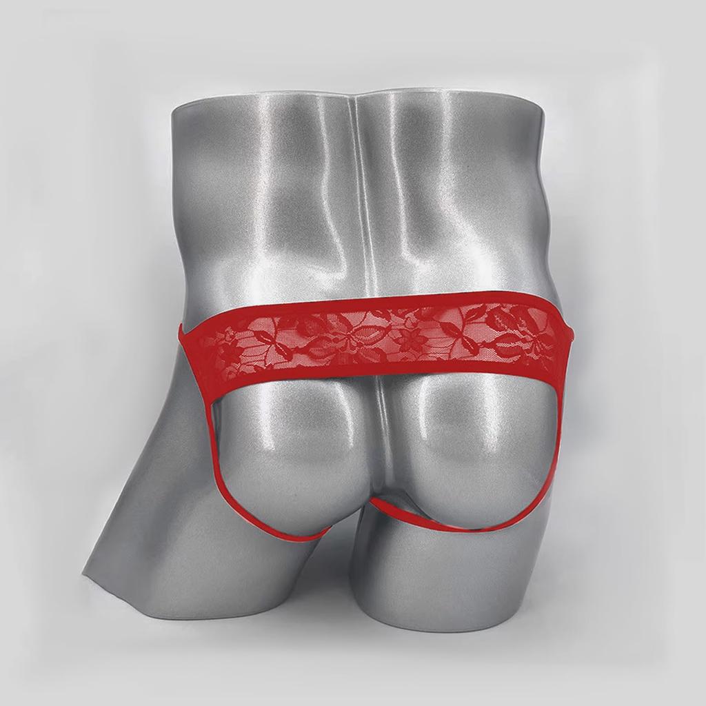 Sexy Set of Floral Lace Erotic Micro Mesh Fashionable and Lightweight and Bold Sexy Underwear [GEUGJJK] Men's T-Back Lingerie, 2, Ultra-Thin Panties,