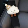 2pcs  Cartoon Bow Cloud  Seatbelt Shoulder Protector Cartoon Creative Car Seat Belt Shoulder Pad Protector Interior Accessories
