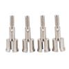4pcs Steel Wheel Axle Drive Shaft Cup Accessory Parts Fit for HSP 110 RC Car Silver