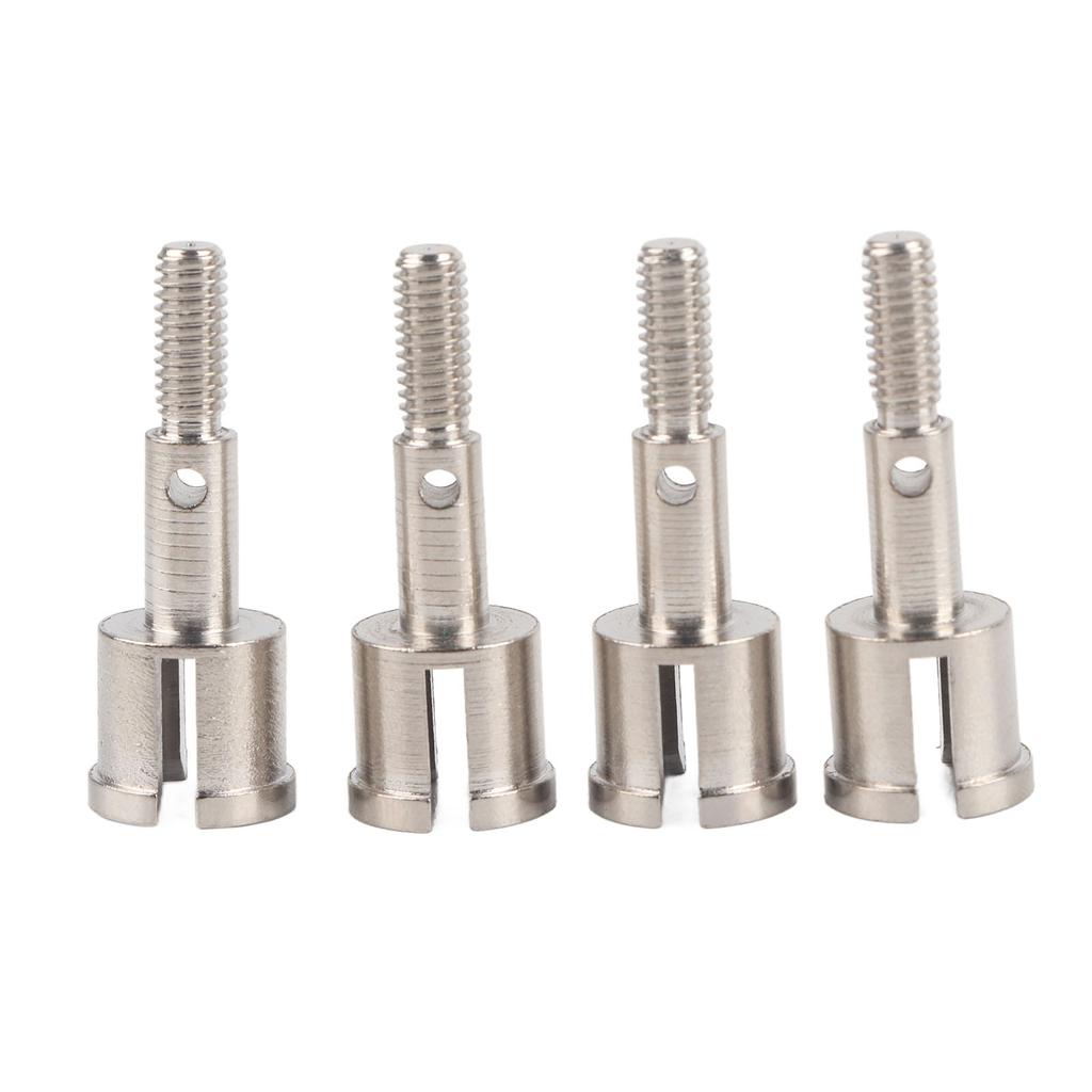 4pcs Steel Wheel Axle Drive Shaft Cup Accessory Parts Fit for HSP 110 RC Car Silver
