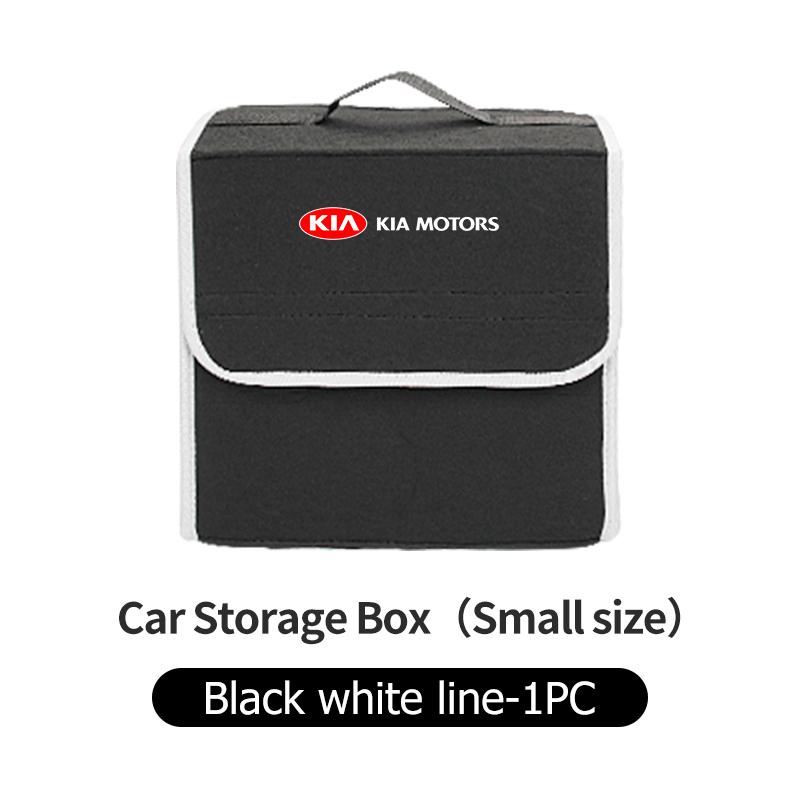 AAAFJ1 For KIA Car Foldable Felt Trunk Storage Bag Large Capacity Organizer Box Accessories Sportage Rio Ceed Niro Soul Stonic Picanto