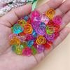 Home Party Supplies Hand-Beaded Mixed Color Flower Heart Shell Candy Candy Color DIY Loose Beads Beads With Hole Crafted 150Pcs for Jewelry Making