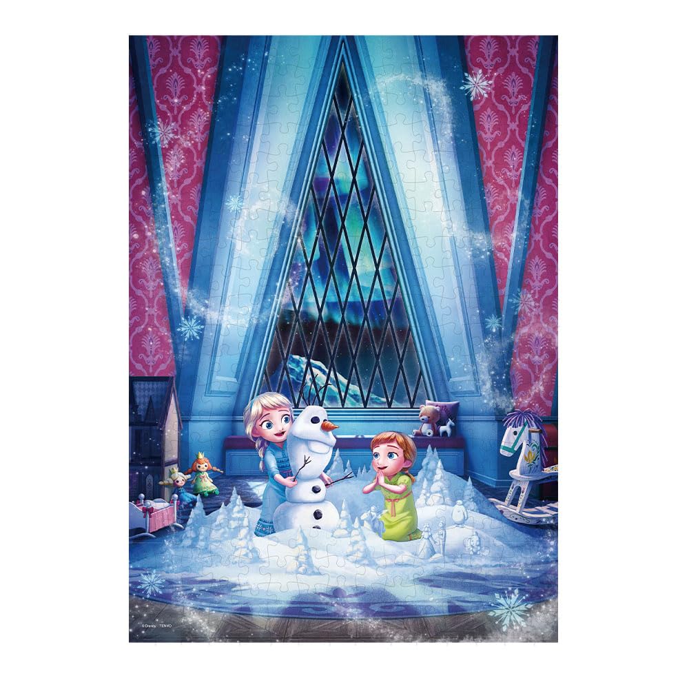 Tenyo (Tenyo) [Made In Japan] 300-Piece Holographic Jigsaw Puzzle Disney Frozen Always Together (30.5x43cm) D-300-060, Includes Glue, Spatula, and