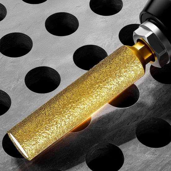 Набор алмазных сверл для плитки с охлаждающим воском для сверления керном, для мрамора, гранита, стекла, бетона, противоскользящий шестигранный хвостовик, инструмент для сверления плитки