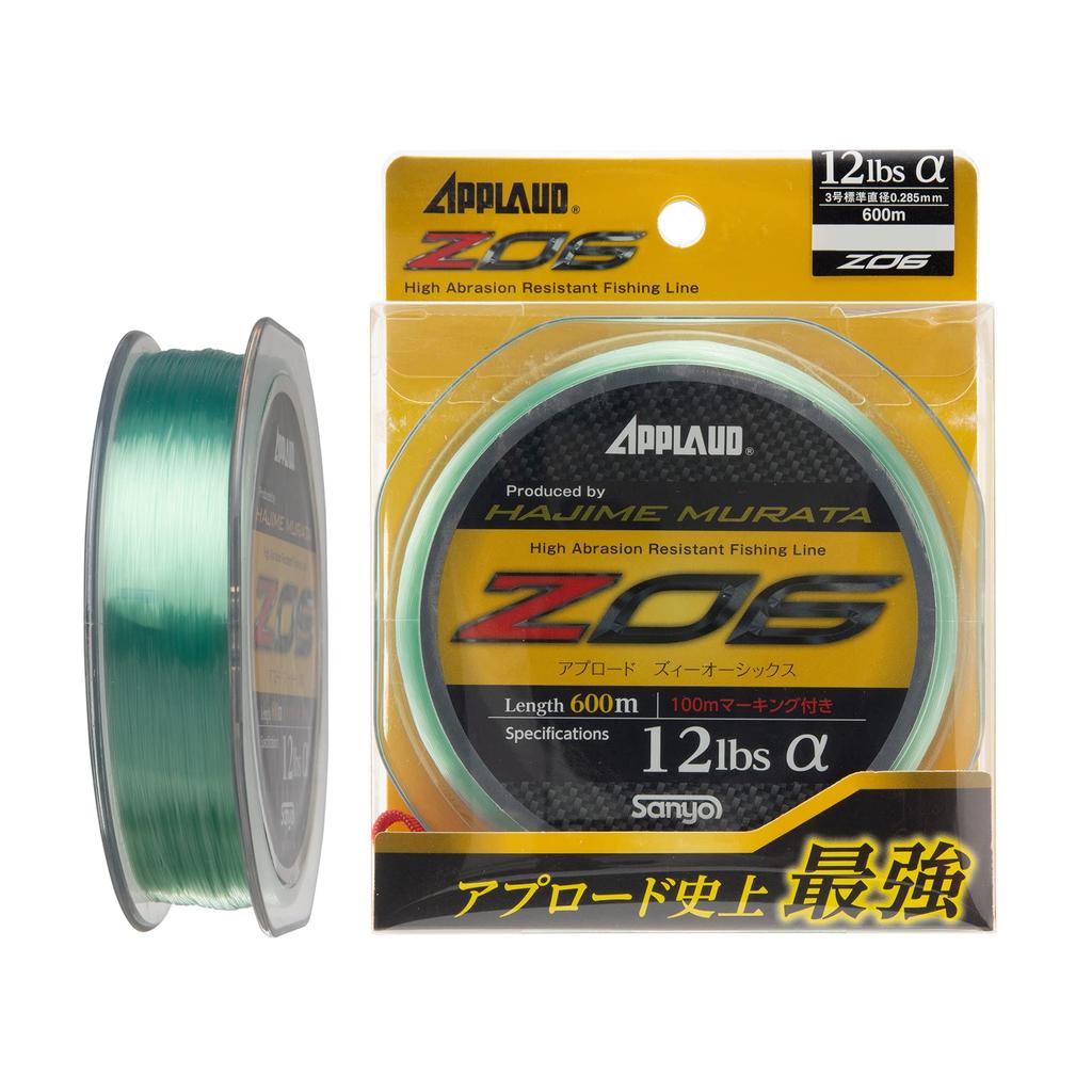 Sanyo Nylon APPLAUD ZO6 600m Green Crystal No. 1.2 5LB