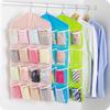 16-Pocket Door Back Hanging Bag Socks Bra Underwear Hanger Storage Organizer