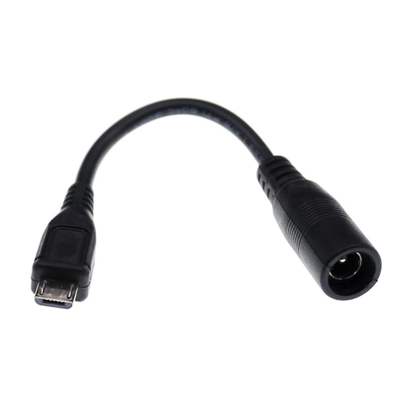 Адаптер-переходник DC5.5 x 2.1 мм (мама) на Micro USB (папа) Кабель-удлинитель Питание до 5В 3А 15Вт