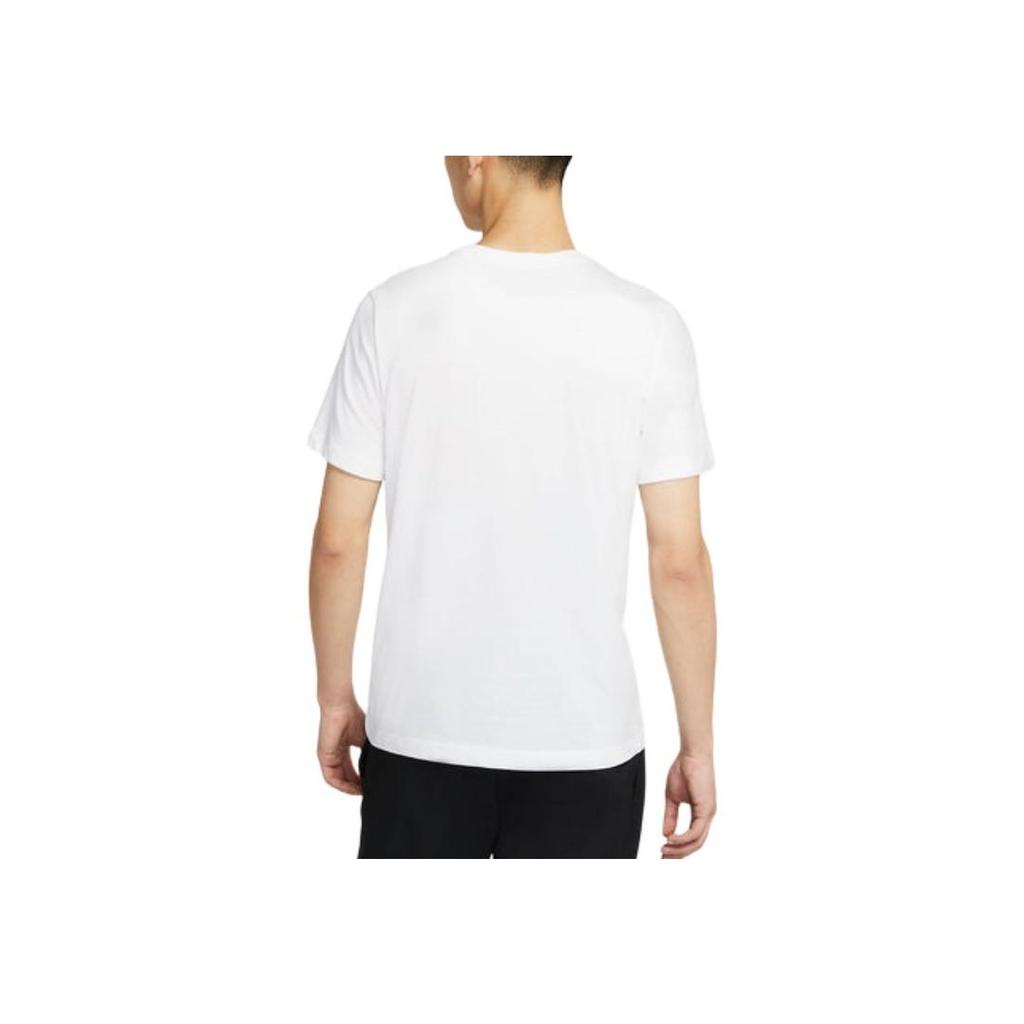 Nike Alphabet Print Round Neck Sporty Breathable Short Sleeve T-Shirt Men Tops White DJ9001-100
