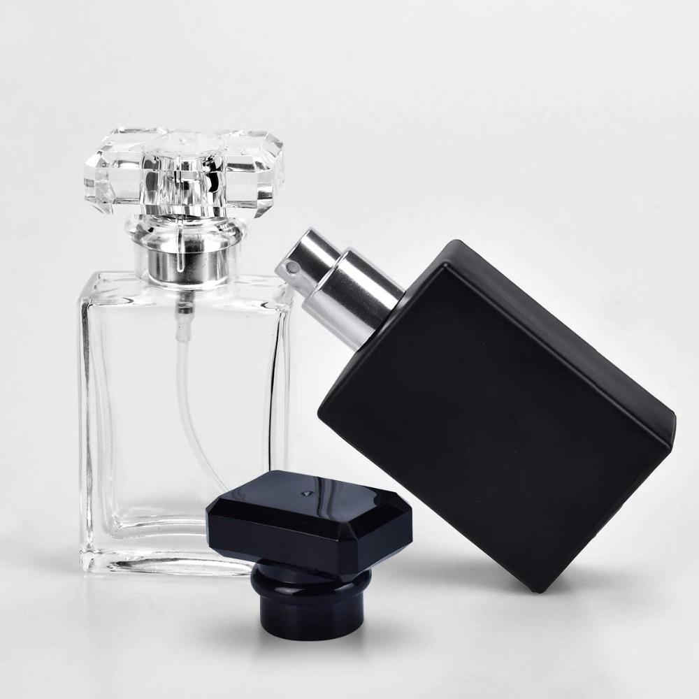 50ml High Quality Glass Crystal Transparent Spray Bottle Atomizer Refillable Bottle Perfume Bottle