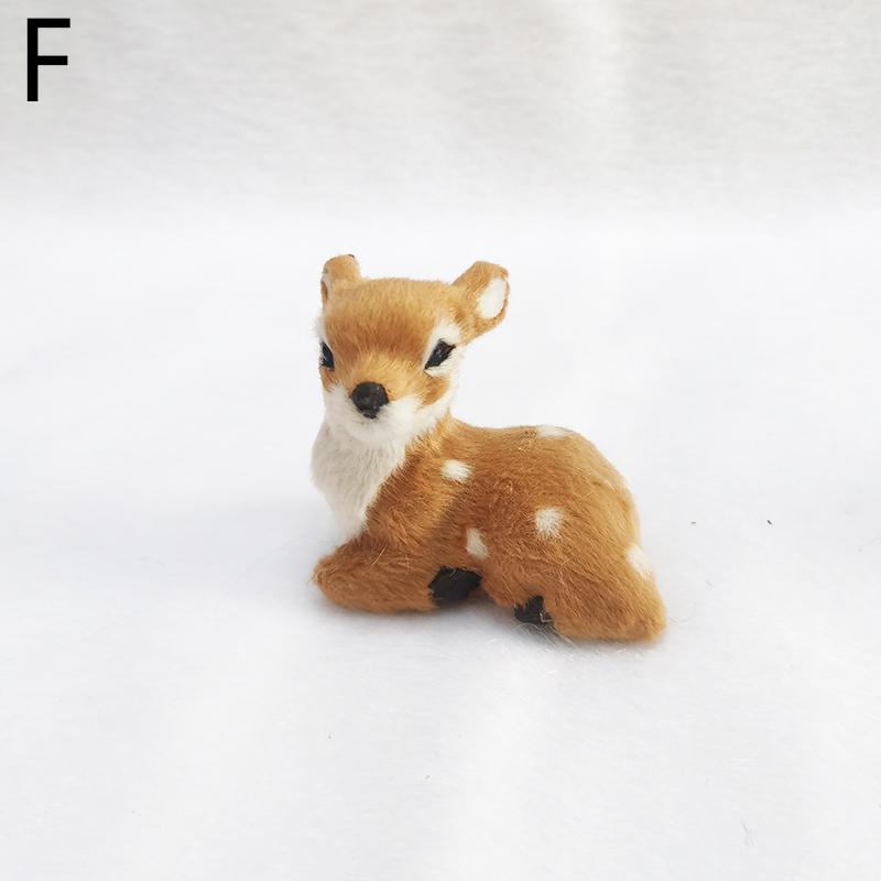 1 шт. садовый пейзаж миниатюрный реалистичный олень милый ПВХ садовый декор украшения фигурка куклы домашний подарок