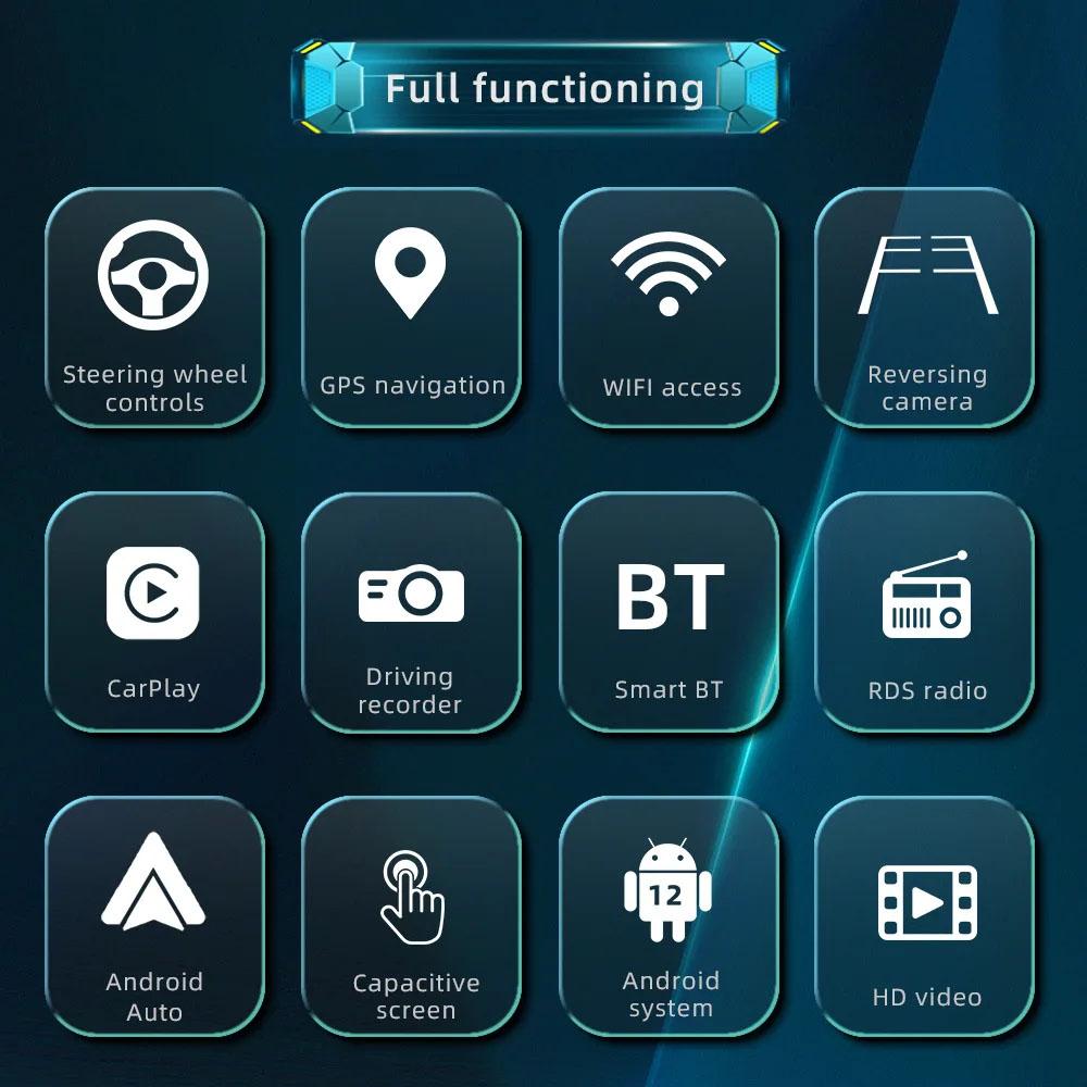 Автомобильное радио на базе Android для Renault Dacia Duster Logan 2 Sandero Lodgy Lada Xray Captur Dokker Мультимедийный видеоплеер навигация GPS Carplay