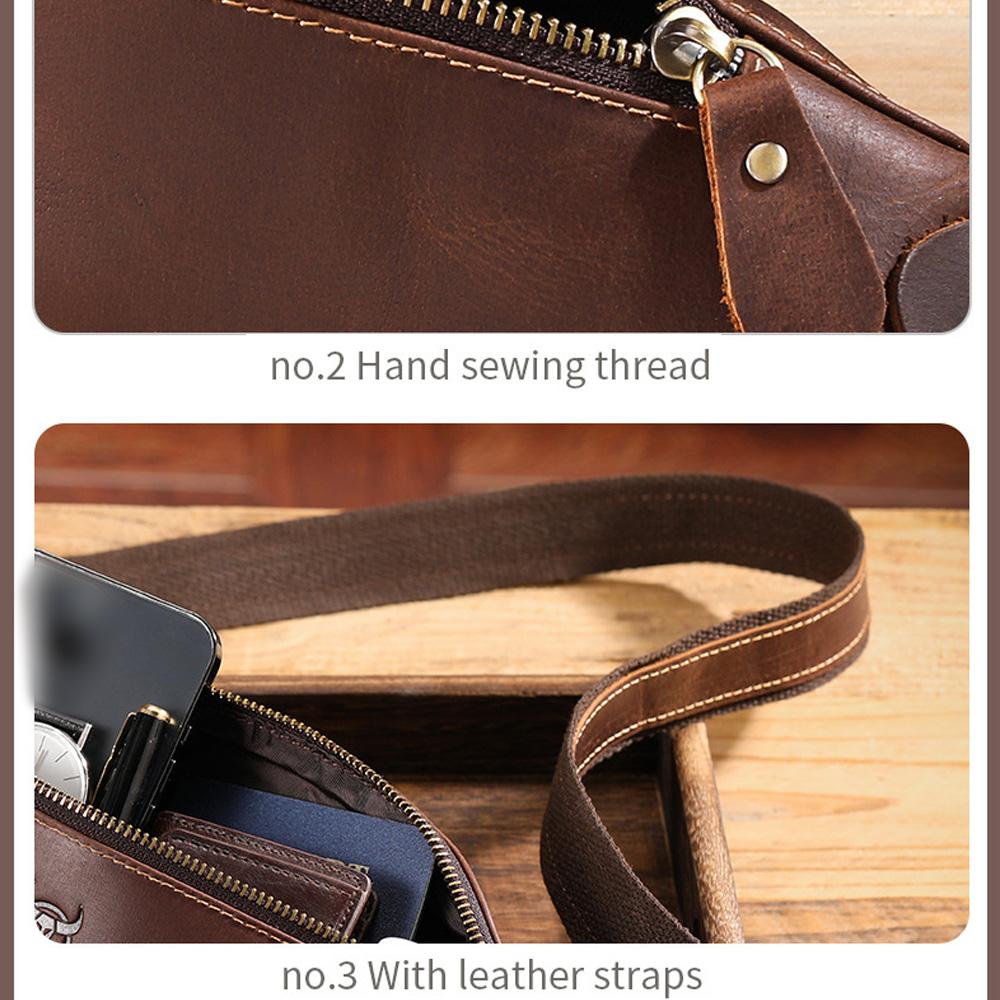 Поясная сумка из натуральной кожи, винтажная поясная сумка, мужская поясная сумка из воловьей кожи, сумка через плечо