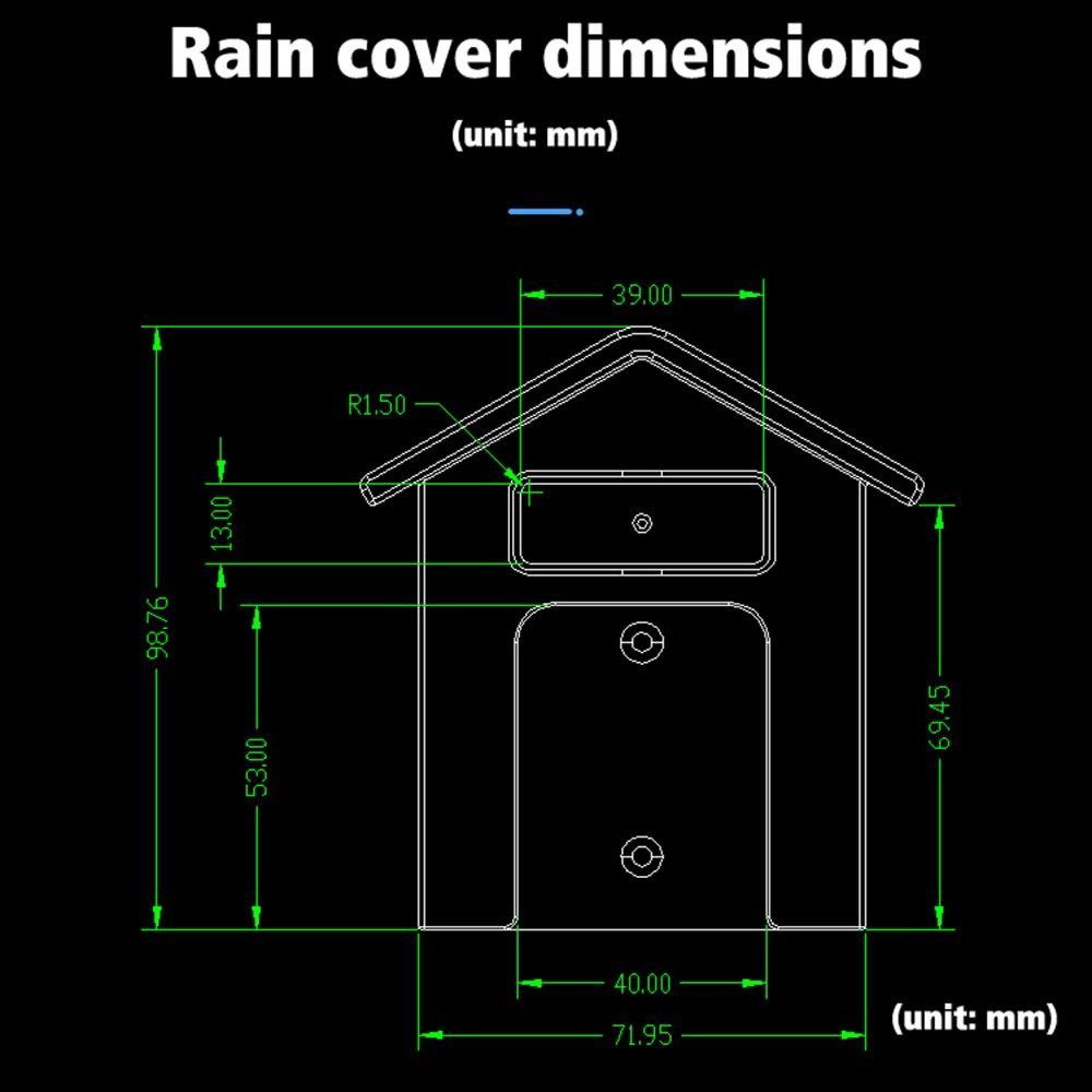 Розетка Прозрачный Прозрачный Дверной звонок Водонепроницаемая Крышка Выключатель Защита от дождя Брызгозащитный Короб Водонепроницаемый