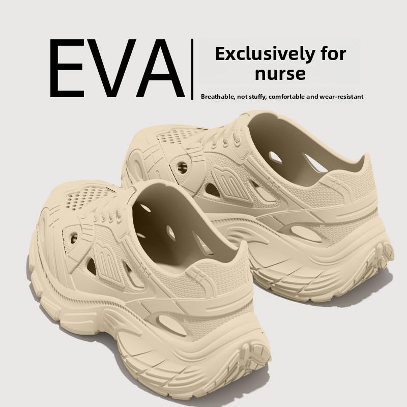 Пещерная обувь для женщин, Летняя верхняя одежда, Новая толстая подошва, Противоскользящие, Защита от запаха, Дышащие сандалии