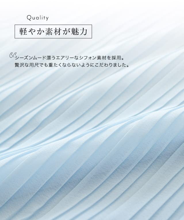 Piero Flare Sleeve Pleated Chiffon Size Ivory Women's Blouse, M,