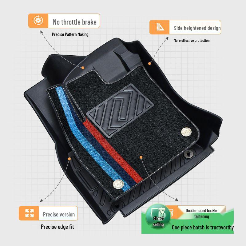 Roewe D7 Eco-friendly TPE Floor Mats: Odorless, Scratch & Wear-resistant, Waterproof, Low-temp Resistant, Full Interior Coverage.