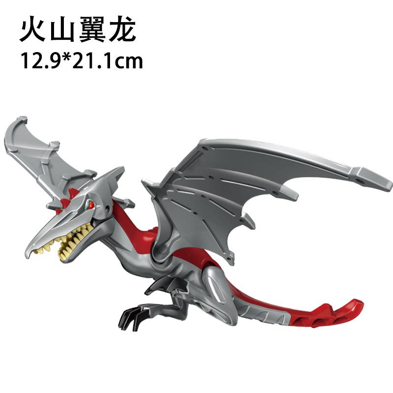 Jurassic World 3 Brutal Raptor Building Blocks Dinosaur Bricks Tyrannosaurus Indominus I-Rex Assemble Toy For Children