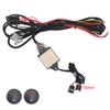 Universal Built-In Car Seat Heater 12V Alloy Wire Heating Heat Pads 3-Level Dual Round Control Switch System With Harness