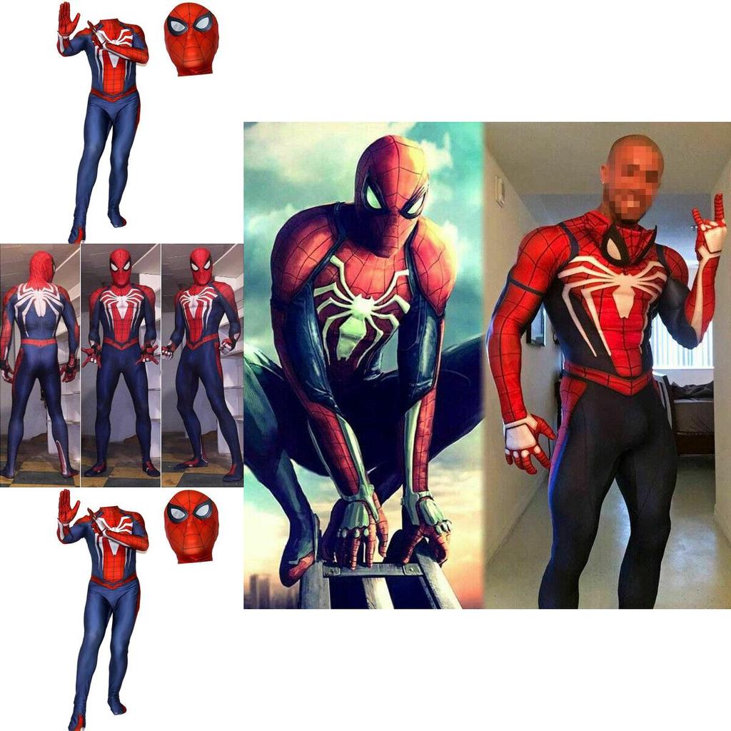Костюм для косплея Человека-паука от Insomniac для PS4, 3D-принт, взрослый детский костюм Спайди зентай с изысканным исполнением и дышащим материалом лайкра