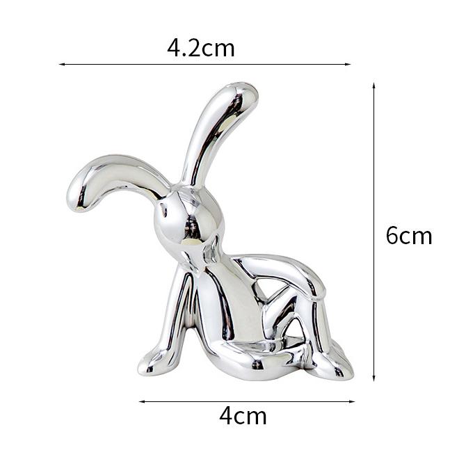 УФ-покрытие длинные уши кролика декоративные украшения домашний настольный компьютер декоративные украшения домашний декоративный кролик