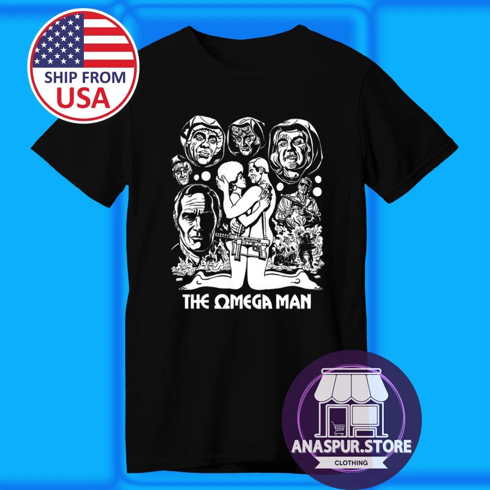 The Omega Man Charlton Heston Movie Men's Black Size S-5XL