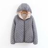 Women Autumn Winter Parkas Coat Jackets Female Lamb Hooded Plaid Long Sleeve Warm Winter Jacket S~3XL Casaco Feminino