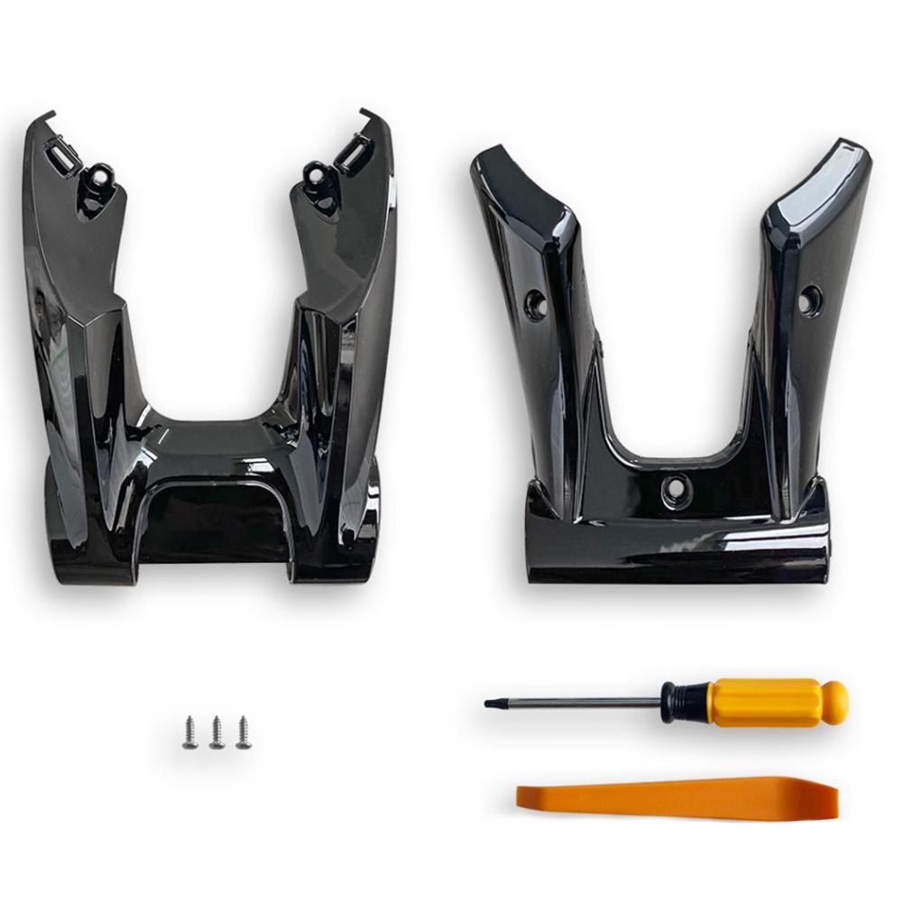 Автомобильное рулевое колесо, нижняя накладка, украшение, углеродное волокно, ABS, 3-спицевая замена для Mercedes-Benz CAE Class