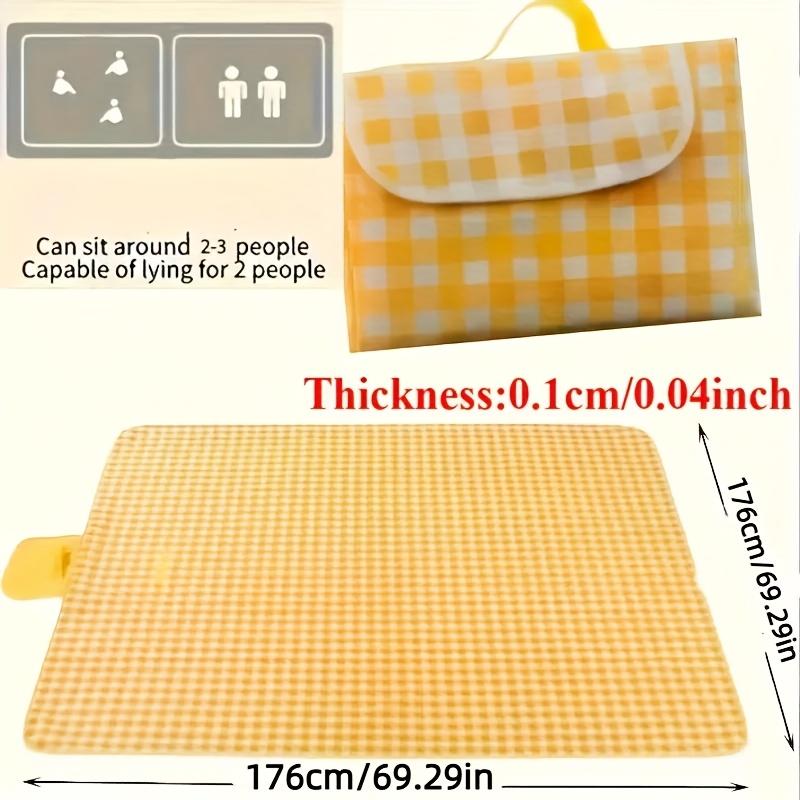 Водонепроницаемый плед для пикника - Нетканый коврик для улицы, Портативный складной плед для кемпинга и пляжа, Подходит для семейных пикников
