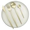 Matte Tableware Set Gold Cutlery Set Stainless Steel Dinnerware Set Knife Fork Spoon Flatware Teaspoon Western Kitchen Silverware