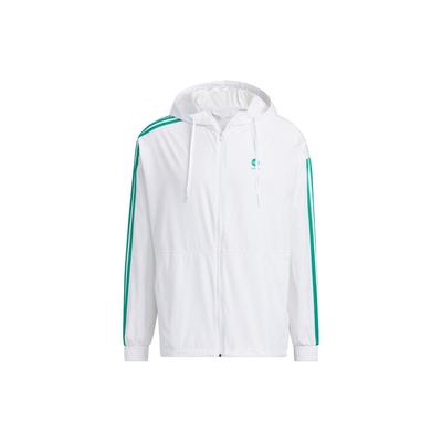 adidas Ветровка Neo Essentials с тремя полосками и цветными блоками, верхняя одежда унисекс, белая IA4963