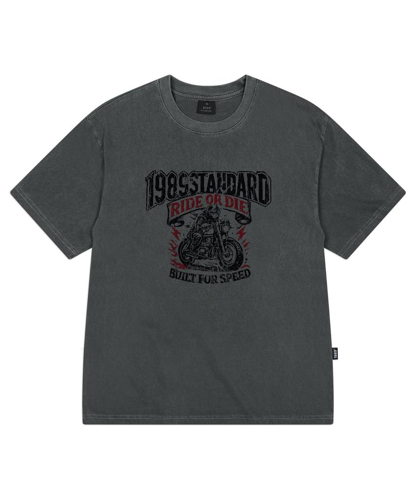 1989STANDARD Rider 1989 Пигментная футболка с коротким рукавом (Spsstd-0262)