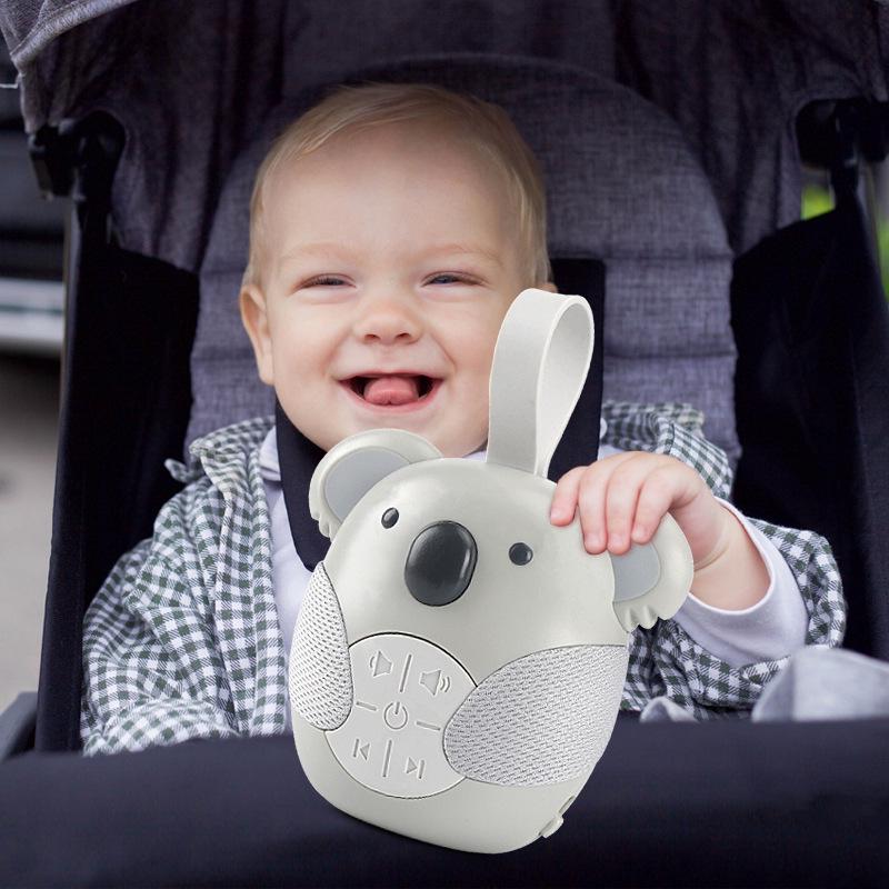 Koala Lullaby White Noise English Music Box: Soothing Baby Crib Mobile & Rattle