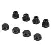 4pcs RC Wheel Hex Coupler Kit Professional Aluminum Alloy Wheel Hex Hubs Adapter for ARRMA 1 8 RC Car Black