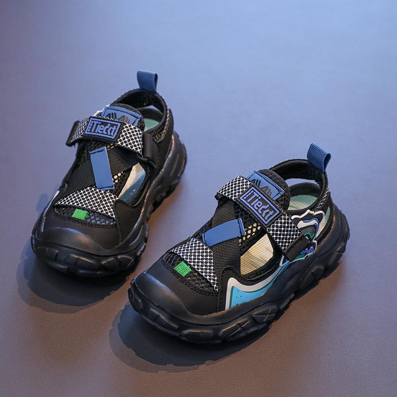 Children's Color-Block Mesh Hollow-Out Sports Sandals2026Summer sports sandals for small, medium, and large boys, casual shoes for boys