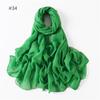 58 Colors Women Candy Color Voile Scarf Plain Solid Pashmina Female Warm Cotton Viscose Scarves Blanket Shawls And Wraps Bufanda