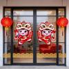 Наклейки на дверь на Китайский Новый год 2026 Год Лошади Праздник Весны Оконные наклейки для украшения дома Удача Знаки Зодиака Наклейки на дверь для стены И