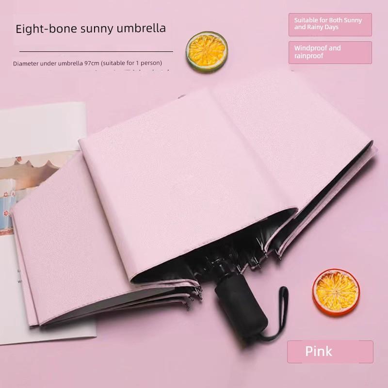 Folding Uv Umbrella for Male and Female Students, Dual-Use for Sun and Rain, Sun Protection, Sunshade, Simple Design Sun Umbrella