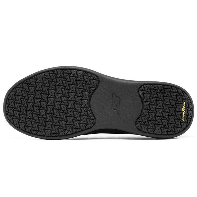 Skechers Go Walk Stability Кожаные Удобные Слипоны Спортивные Низкие Повседневные Кроссовки Мужские Черный 216173-BBK