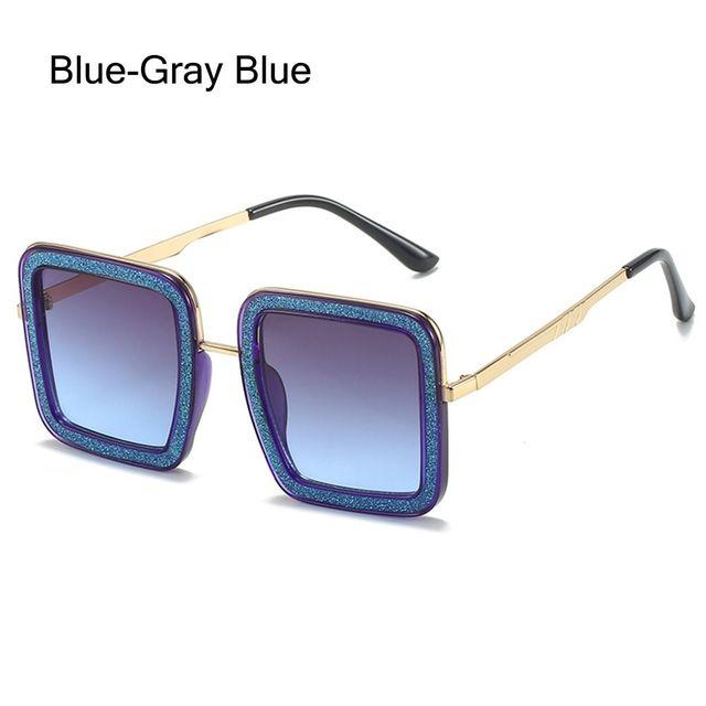 Большие квадратные солнцезащитные очки, женские модные блестящие солнцезащитные очки с бриллиантами, крутые хрустальные оттенки, хипстерские очки Uv400