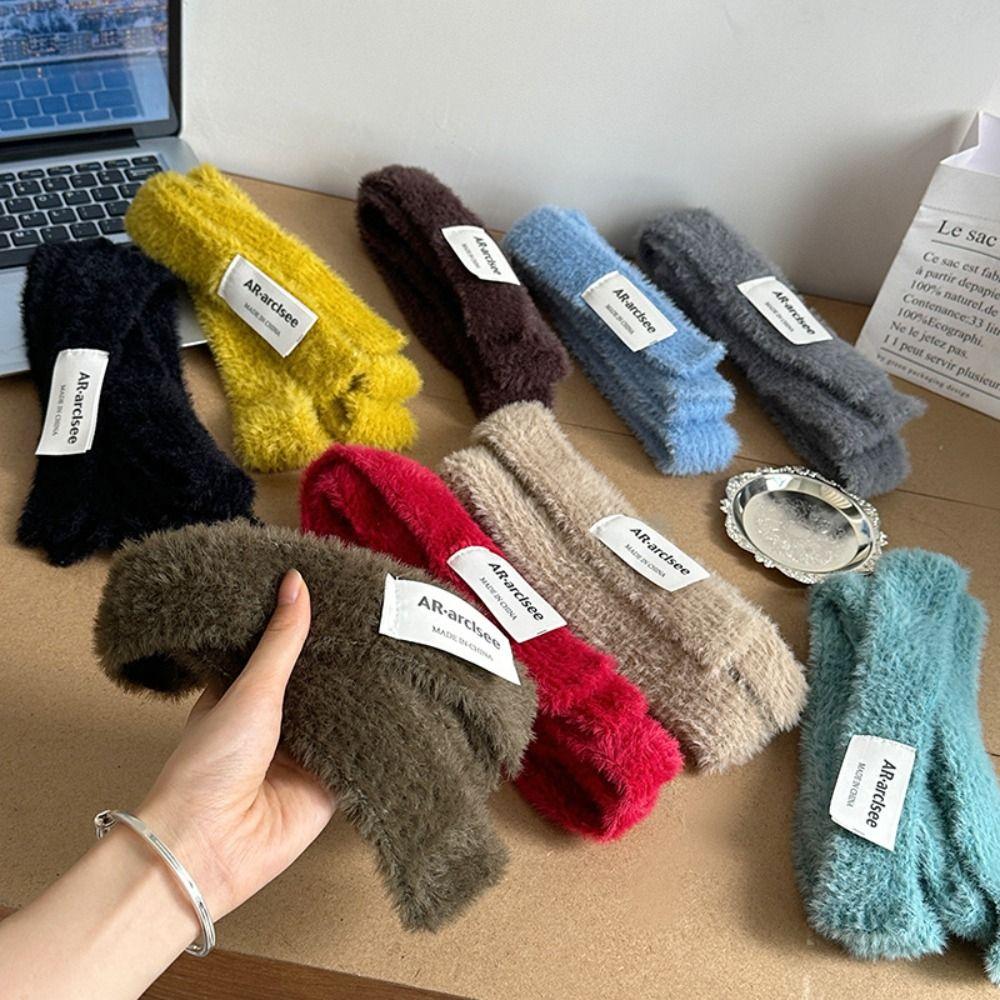 Harajuku Wool Shawl Y2K Long Narrow Scarves All-match Knitted Scarf Autumn/Winter