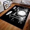 Креативный ковер с принтом эскиза барабана для гостиной, спальни, прикроватный, под диван, стол, напольный коврик, домашний ковер, декор, большой размер для подарков