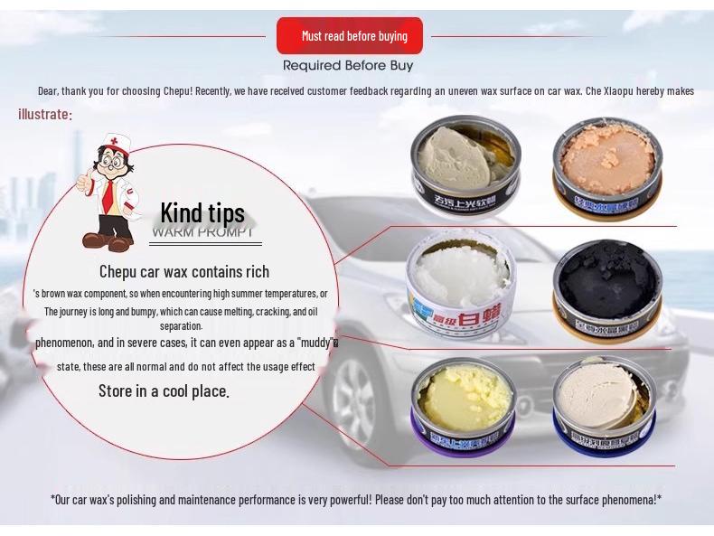 Carplan Advanced Solid Wax: Black & White Car Polish for Maintenance and Shine