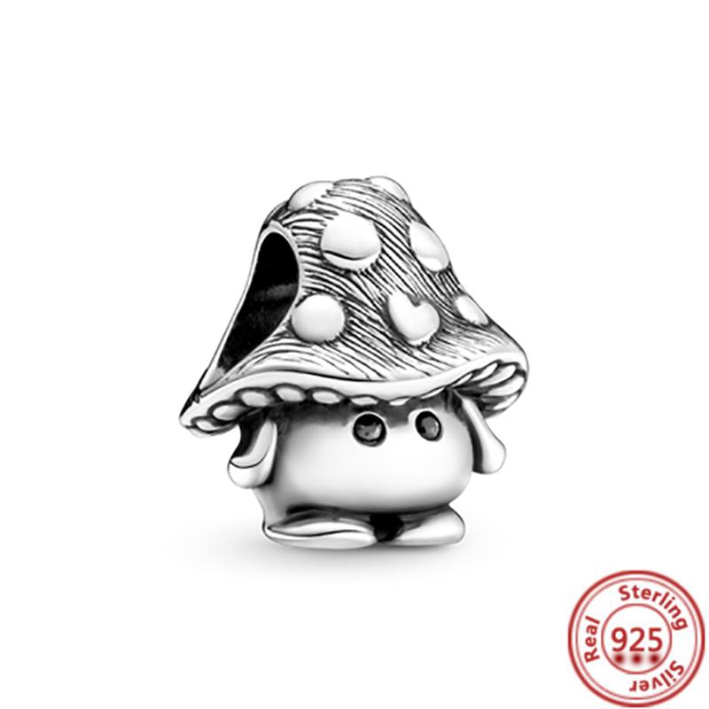 925 медь Милая серия животных Кошка Собака Слон Единорог Птица Подвеска Бусины удачи Подходят для оригинального браслета с шармами Pantaro DIY Циркон