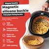 4 шт. Магнит для аэрофритюрницы Термостойкая магнитная силиконовая пряжка Прочная адгезия Магнит для вкладыша аэрофритюрницы Силиконовая пряжка для выпечки